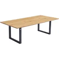 HOME DELUXE Esstisch Eckig AVENCIA inkl. U-Fuß - 240 x 120 cm |Küchentisch, Esszimmer, Esszimmertisch