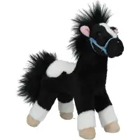 Depesche Miss Melody knuffel paard zwart-wit 18 cm