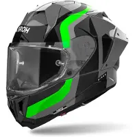Airoh GP 800 Competition Carbon Schwarz Grau Grün Integralhelm Größe XL
