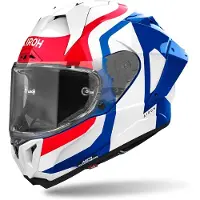 Airoh GP 800 Competition Carbon Weiß Blau Rot Integralhelm Größe L