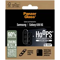 PanzerGlass Kameraprotektor Hoops Optic Rings für das Samsung Galaxy A36 - Transparent
