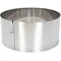 Patisse Tortenring verstellbar 18-30 cm Edelstahl silber