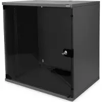 Digitus Wandgehäuse, SOHO, unmontiert - 540x400 mm (BxT), Wandmontiertes Regal, 12U, 60 kg, 22,5 kg, Schwarz