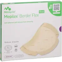 Adequapharm GmbH Mepilex Border Flex Schaumverb.haft.13x16 Cm Oval 5 St