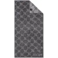 JOOP! Handtuch JOOP "Handtuch Classic Cornflower 1er Pack", grau (anthrazit), B:50cm, Obermaterial: 100% Baumwolle CO., Handtücher, Handtuch