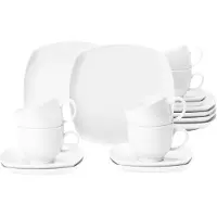 Seltmann Kaffeeservice "Geschirr-Set, Service Lido", (Set, 18 tlg.), Tassen, Untertassen, Teller, 18 Teile, für 6 Personen, Made in Germany