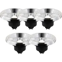 LUEDD Set mit 5 smarten GU10 dimmbaren LED-Lampen AR111 10W 800 lm 2200 - 6500K
