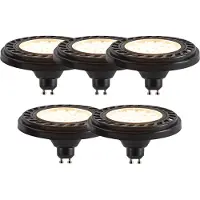 LUEDD Set mit 5 dimmbaren GU10 LED-Lampen AR111 8W 700lm 2700K