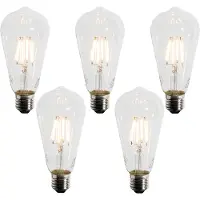 LUEDD 5er-Set E27 LED-Glühbirnen A60 Dämmerungssensor 4W 400 lm 2200K