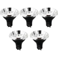 LUEDD 5er-Set GU10 3-Stufen-Dimmbare Kelvin LED-Lampen 70mm 6W 500 lm 2200 - 3600K