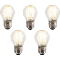 LUEDD 5er-Set E27 3-Stufen-Dimmbare LED-Lampen P45 5W 700 lm 2700K