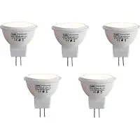 LUEDD Set mit 5 G4 LED-Leuchtmitteln MR11 2,7W 210lm 3000K 12V