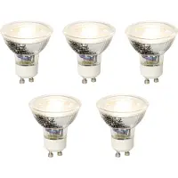 LUEDD Set mit 5 dimmbaren GU10 LED-Glühbirnen 5W 370lm 3000K