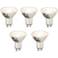 LUEDD Set mit 5 dimmbaren GU10 LED-Glühbirnen 8W 660lm 3000K