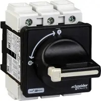 Schneider Electric Electric VBF4 Hauptschalter, 4-Loch bef., 3p, 690V, 80A, Griff schwarz abschließbar