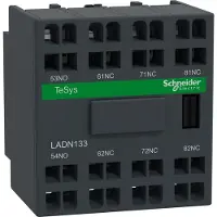 Schneider Electric LADN133 Hilfsschalterblock, 1S+3Ö, Federzuganschluss