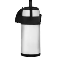 Maku Pump-Thermoskanne 3 l Stahl/Schwarz