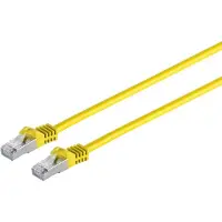 GOOD CONNECTIONS RJ45 Patchkabel mitCat.7 Rohkabel und Rastnasenschutz (RNS), S/FTP, PiMF, halogenfrei, 600MHz, OFC, gelb, 50m, (8070R-500Y)
