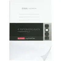 Herlitz 50034161, Einfarbig, Weiß, A4, 80 Blätter, Erwachsener