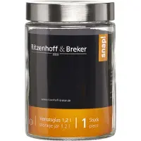 Ritzenhoff & Breker #4xRitzenhoff & Breker Vorratsglas "VIO", rund, 1,2 l