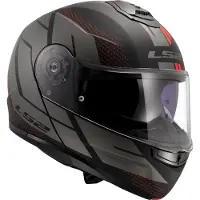 LS2 LS2FF908StrobeIICodeSchwarzGrau06Klapphelm Größe XS