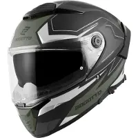 Bogotto FF118 Vilial Matt Schwarz Grün Integralhelm Größe L