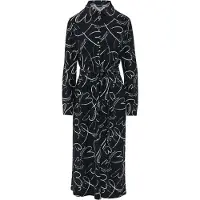 s.Oliver Black Label Freizeitkleid Damen blau gemustert, 42 752527-0001-00420
