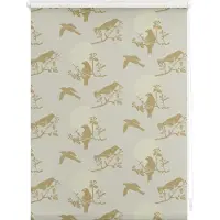 Lichtblick Original Seitenzugrollo "Rollo Klemmfix, ohne Bohren, Verdunkelung, Moon Birds - Beige" verdunkelnd Verdunkelung energiesparend freihängend