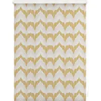 Julia Schumacher by Lichtblick Rollo Klemmfix, ohne Bohren, Verdunkelung, Boho Zig Zag - Gelb 90 cm x 150 cm (B x L)