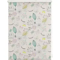 Lichtblick Original Seitenzugrollo "Rollo Klemmfix, ohne Bohren, blickdicht, My Bohemian Garden - Bunt" blickdicht Blendschutz Sichtschutz freihängend