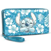 KARACTERMANIA Lilo and Stitch Aloha, Briefttasche, Blau, Abbildung, Reißverschluss, 190 mm, 20 mm