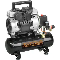 Black & Decker Ölfreier Kompressor Super Silent 6L 8 Bar - N/Bnd359