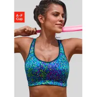 LASCANA ACTIVE Sport-BH in grün-bunt | Gr.: 90C