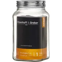 Ritzenhoff & Breker #4xRitzenhoff & Breker Vorratsglas "VIO", eckig, 1,4 l