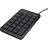 Trust 22221 Numerische Tastatur Laptop / PC USB Schwarz