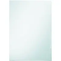 Leitz Sichthülle Premium, A5, PVC, genarbt, 0,15 mm oben und seitlich offen, dokumentenecht, Hartfolie