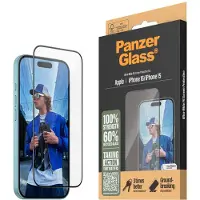 PanzerGlass – Displayschutzfolie – iPhone 15/16 – Ultrabreite Passform mit Easy/Aligner