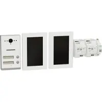 Ritto RGE2092270 Listo Video Zweifamilienhaus-Set TwinBus IP, Weiß, AP
