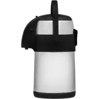 Maku Pump-Thermoskanne 1,9 l 14,5 x 29,5 cm Stahl Schwarz