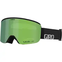 Giro - Skibrille - Axis - Black Wordmark Strap with Vivid Emerald/Vivid Infrared Lenses aus Wolle - schwarz