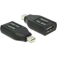 DeLOCK 65552, mini Displayport, HDMI, Schwarz