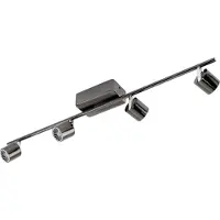 Eglo LED Deckenlampe Maurano, Deckenstrahler, Aluguss in nickel-nero, chrom, Kunststoff in chrom warmweiß