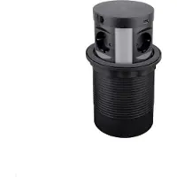 TecLines TVS010B versenkbare 4-fach Steckdose, Qi, 1x USB A/C, 2x RJ45, schwarz