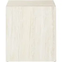 SalesFever Beistelltisch modern quadratisch 45x45 cm Travertinoptik in Beige | Gr.: onesize