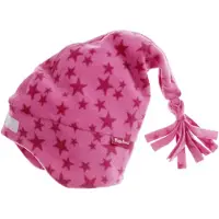 Playshoes Kinder Mütze "Fleece-Zipfelmütze Sterne" in Pink | Gr.: 53