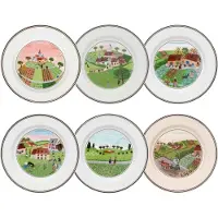 Villeroy & Boch Brotteller "Brotteller Kollektion Design Naif ø 17 cm 6er Set bunt"