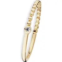 Cai Damen-Damenring 925er Silber 1 Zirkonia CAI Gold