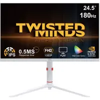 Twisted Minds - Arctic Pro Series 24" FHD - 180HZ 0.5MS Fast IPS HDMI 2.1 Gaming Monitor - White