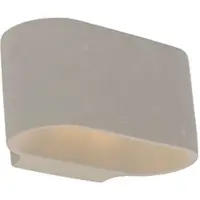 QAZQA - Landhaus I Vintage Rustikale ovale Wandleuchte Beton - Arles I Wohnzimmer I Schlafzimmer - SteinI Oval - LED geeignet G9