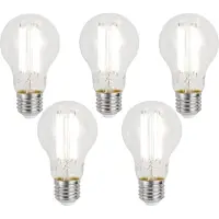 Luumr 5er-Set smarte dimmbare E27-LED-Lampen A60 Klar 7W 806 lm 2700-6500K Zigbee